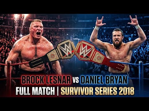 Brock Lesnar vs Daniel Bryan 😱 UNREAL Champion vs Champion Match! Survivor Series 2018 FULL MATCH