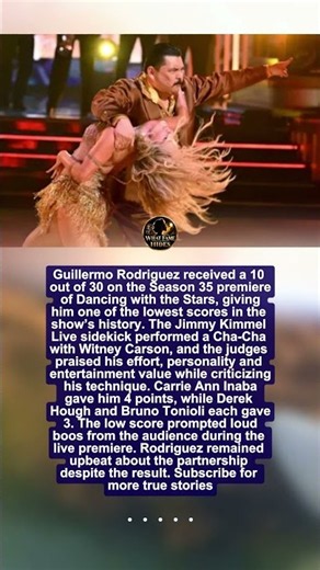 Guillermo Rodriguez Gets One of DWTS’ Lowest Scores Ever
