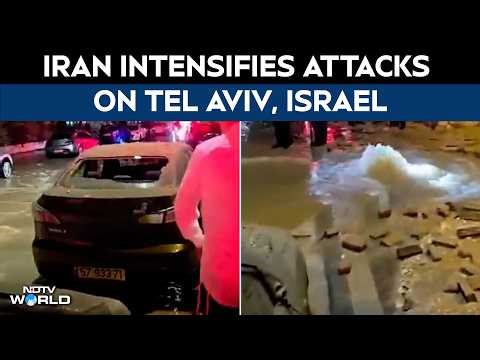 Iran Intensifies Attacks On Israel, Tel Aviv Suffers Heavy Damage