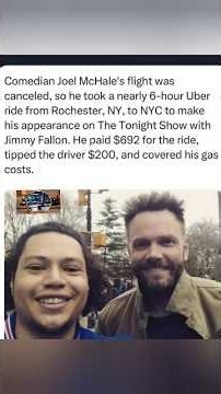 Joel McHale's Epic 6-Hour Uber Ride JoelMcHale #TheTonightShow #UberRide #CelebrityNews
