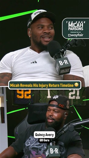 ⬇️ Full episode. Micah Parsons gives an update on when he may return this season from ACL injury 👀