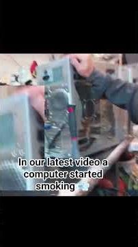 A PC NEARLY EXPLODED IN OUR VIDEO! #PC #explosion #fire #smoke #carbootsale