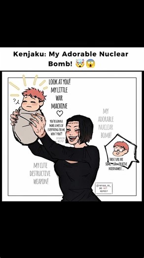 Kenjaku: My Adorable Nuclear Bomb! 🤯😱 #jjk #yuji #gojo