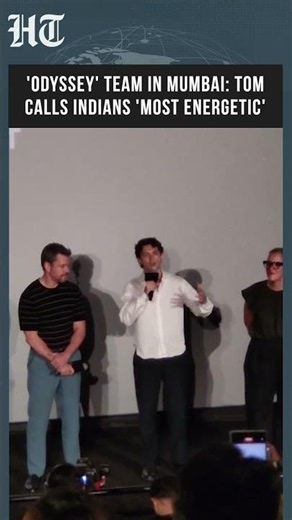 Tom Holland Praises Indian Fans as 'Most Energetic' at 'The Odyssey' Launch In Mumbai | #shorts