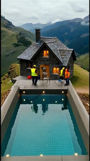 Overgrown Hillside Ruin → Infinity Pool Paradise! 🏔️ Drone Timelapse Transformation That Feels