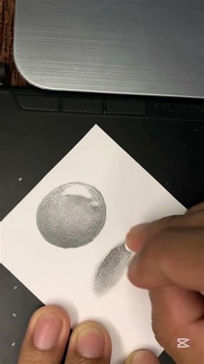 Floating 3D circle Drawing 🟠#3d #art #drawing #sketch #bestscenery #painting #pencildrawing