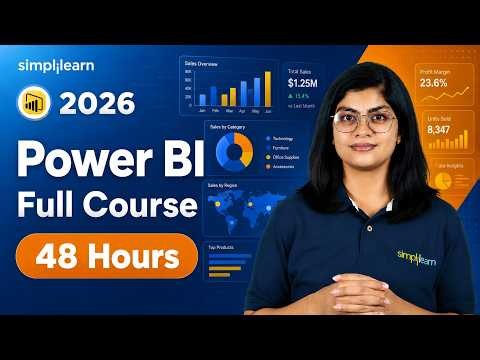 Power BI Full Course 2026 | Power BI Tutorial | Complete Power BI Training In 48 Hours | Simplilearn