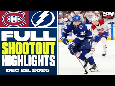 Montreal Canadiens vs. Tampa Bay Lightning | FULL Shootout Highlights - December 28, 2025.