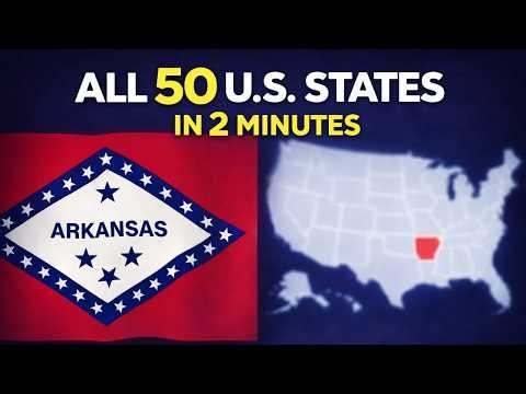 All 50 U.S. STATES in 2 MINUTES