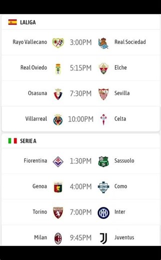 Today’s Football Fixtures Apr 26/2026⚽ La Liga, FA Cup, Serie A & Bundesliga Schedule!