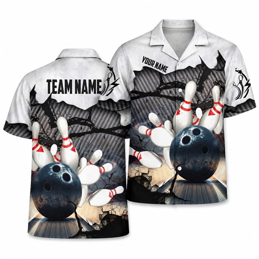 Custom Bowling Shirt Strike Explosion Design, Personalized Team Name Shirt, Bowling Ball & Pins Graphic Shirt, League Bowling Gift - Etsy