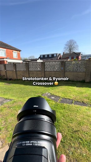 KC-135 Stratotanker and Ryanair B737 crossover photoshoot