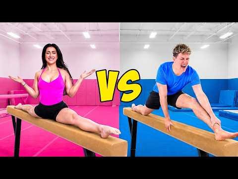 Boys VS Girls Compete in GYMNASTICS Competition!