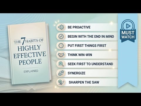 The 7 Habits of highly effective people || fully explained||summary