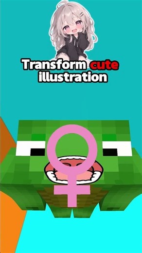 女の子に大変身！？【マイクラ・まいぜんシスターズ】 #minecraft #animation #マイクラアニメ