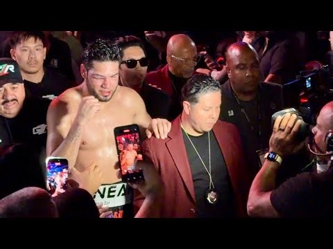 BATTERED Zurdo Ramirez eye swollen shut after being knocked out vs Benavidez