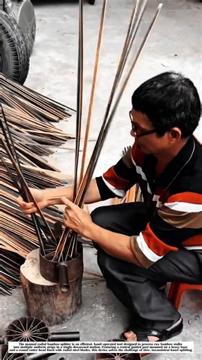 Manual Bamboo Splitter | Fast & Uniform Bamboo Processing