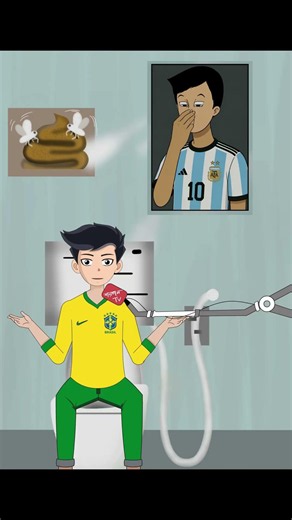 Brazil vs Argentina 💩 #funnyanimation #meme #shorts