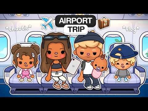 FAMILY TRIP TO UNIVERSAL STUDIOS *Chaotic* ✈️  (EP 45) | Toca Boca World Family Roleplay 🌍
