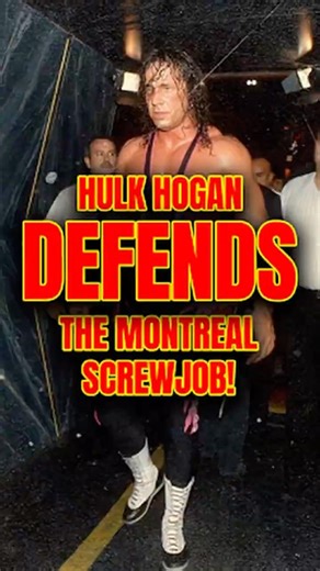 Hulk Hogan DEFENDS Vince McMahon in the Montreal Screwjob! #shorts