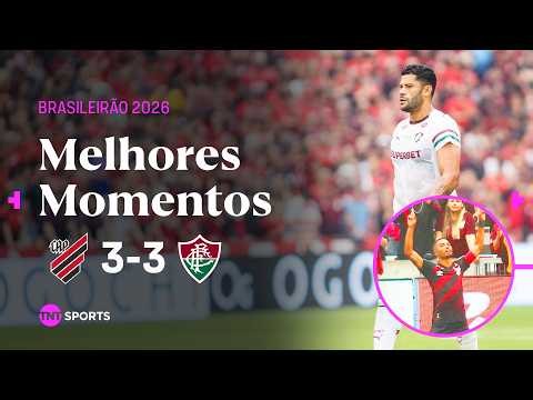 HULK FAZ GOLAÇO DE FALTA E FURACÃO EMPATA NOS ACRÉSCIMOS | ATHLETICO-PR 3 X 3 FLUMINENSE