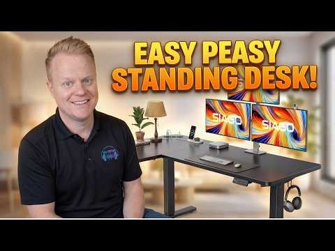 This L-Shaped Standing Desk Took 35 Minutes to Build (No Tools Needed)