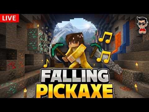 🛑 Falling Pickaxe Live ☠️ #shortslive #minecraft #shorts