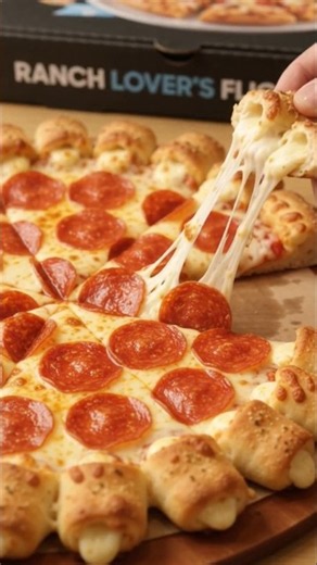 Pizza Hut cheesy bites stuffed crust pizza commercial