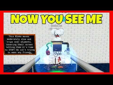 How to get NOW YOU SEE ME Badge in PLAY AS BALDI Roblox