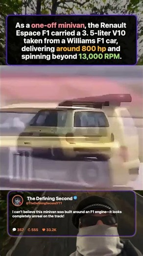 This One-Off Minivan Packed an F1 Engine 😳