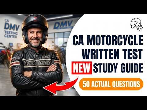 2026 California DMV Motorcycle Written Test Study Guide | Pass Your M1 Permit Exam Fast