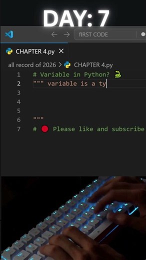 Python Day: 7 Coding | ASMR NO-Talking