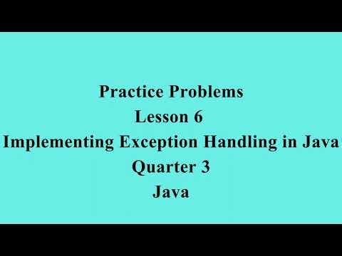 Implementing Exception Handling in Java | Q3 Java L6 P1 | SMILE ROAD