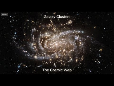 Galaxy Clusters: Threads in the Cosmic Web - 528Hz (Black Screen)