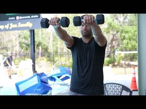 Relay Swimming Starts Dryland Exercise 2 // Dumbbell Front Raise