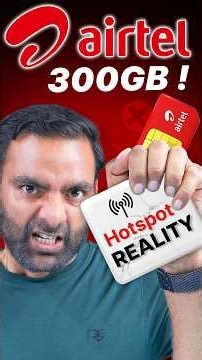 300GB Hotspot Reality Test - Jio vs Airtel vs Vi vs BSNL 😱 #shorts