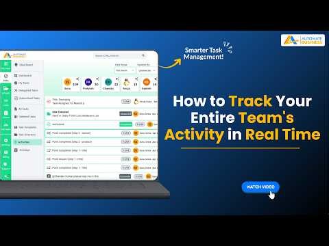 How to Track Your Entire Team's Activity in Real Time | Automate Tasks Tutorial