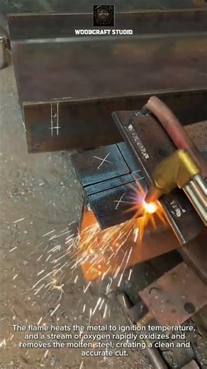 Torch Cutting Steel Plate Fast! #Metalworking #Welding #Fabrication