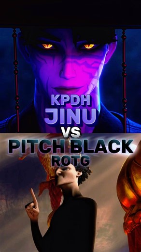 Jinu Vs Pitch Black (K-pop Demon Hunters Vs Rise of the Guardians)