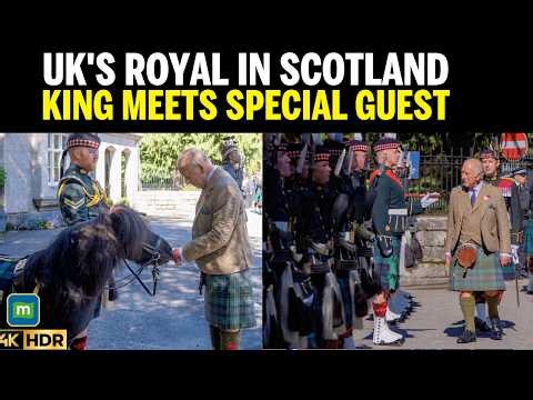 KING CHARLES IN SCOTLAND: ROYAL Regiment Honors Colonel-in-Chief | Balmoral Castle | UK News | N18G
