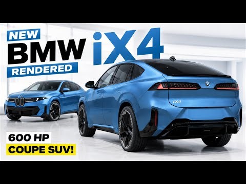 New BMW iX4 Rendered With Stunning Coupe SUV Design