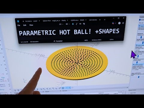 Parametric "dynamic" Ball Model in openSCAD @UncleJessy @HyBee3D 