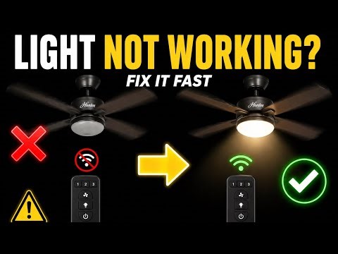 How to Fix Hunter Ceiling Fan Light Not Working with Remote (Quick Fix!)