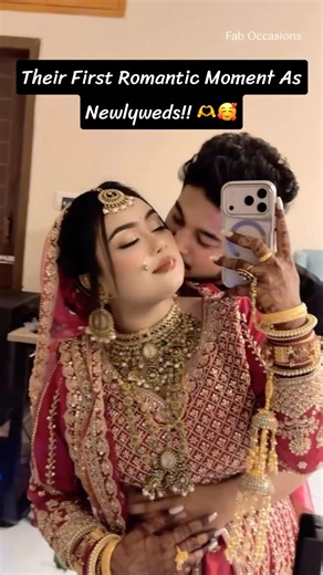 Couple First Private Moment As Husband & Wife | Romantic Moments | First Hug | Kissing | Love Goals