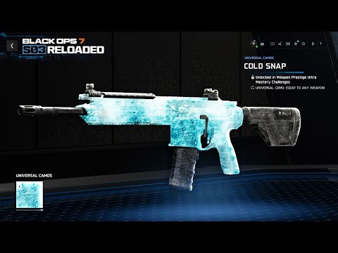 Unlock Secret ‘COLD SNAP’ Ultra Mastery Camo… (Black Ops 7 Season 3 Reloaded)