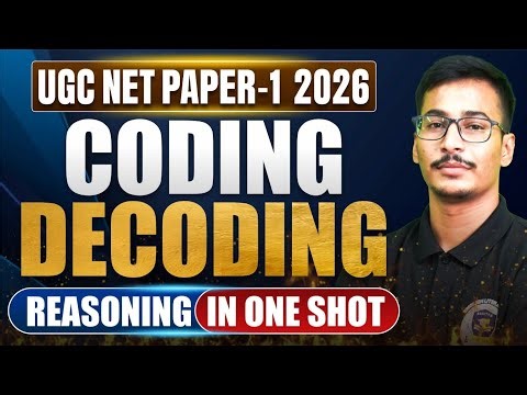 UGC NET Paper 1 2026 | Coding Decoding & Reasoning Complete in One Shot 🔥 | Abhishek Sir