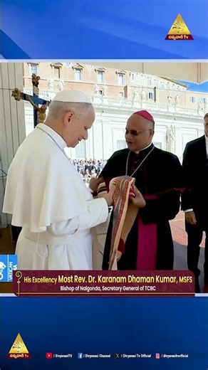 His Excellency Most Rev. Karanam Dhaman Kumar MSFS Meets Pope Leo XIV I Blessed Moment at Vatican
