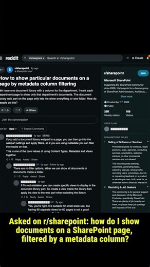 SharePoint document library filter by metadata: tag chips and grouped view