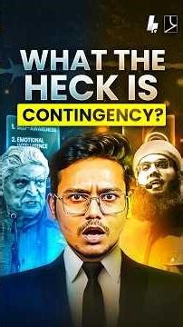 CONTINGENCY Explained !🤟🏻#debate #atheist #lallantop#javedakhtar