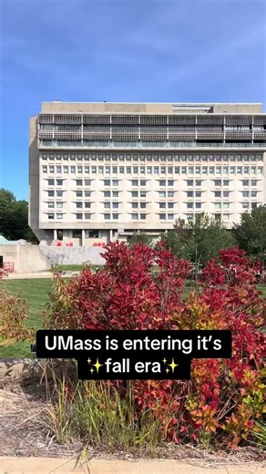 The leaves are starting to turn at UMass 🍂